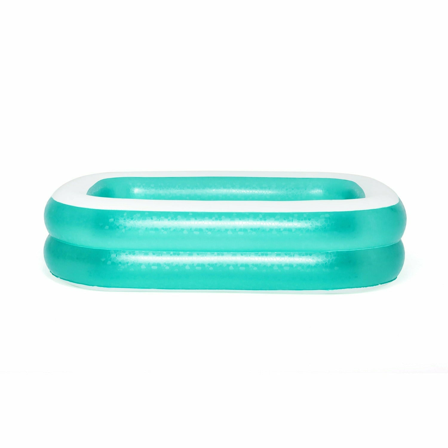 BESTWAY - Piscina Family gonfiabile rettangolare a 2 anelli - altezza 51x201x150 cm